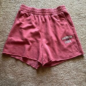 American Eagle high-waisted shorts. Size: S Color: light red